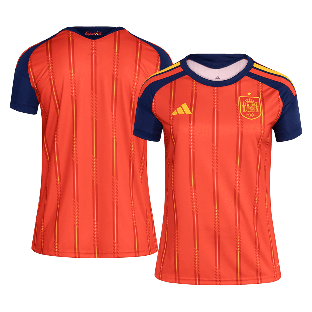 Spain Womens Home Soccer Jersey World Cup 2026 Red