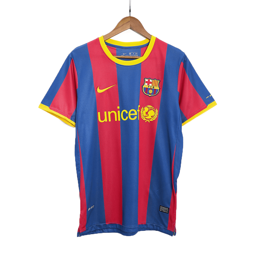 Retro Barcelona Mens Home Soccer Jersey 2010/11 Red&Blue