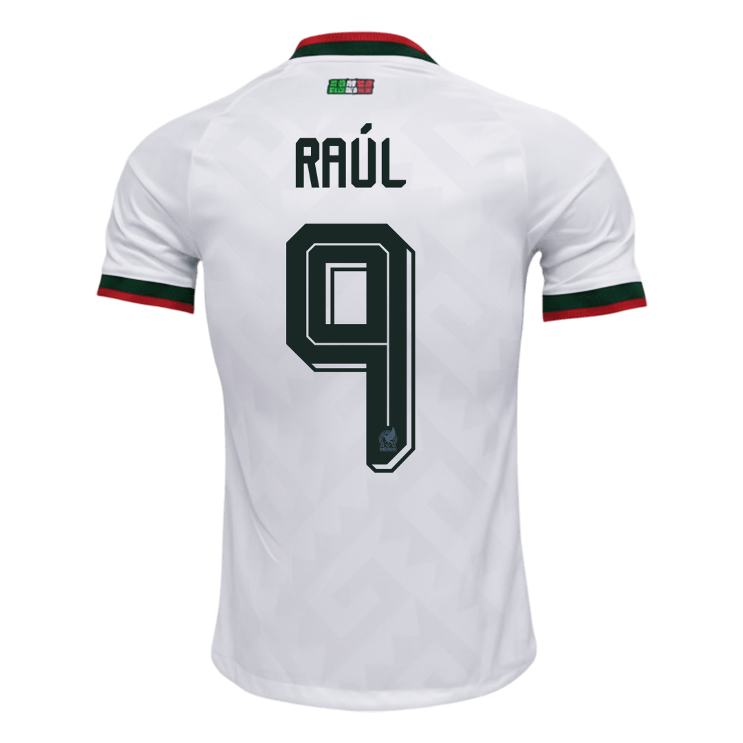 RAÚL #9 Mexico Mens Away Soccer Jersey World Cup 2026 White - Player Version