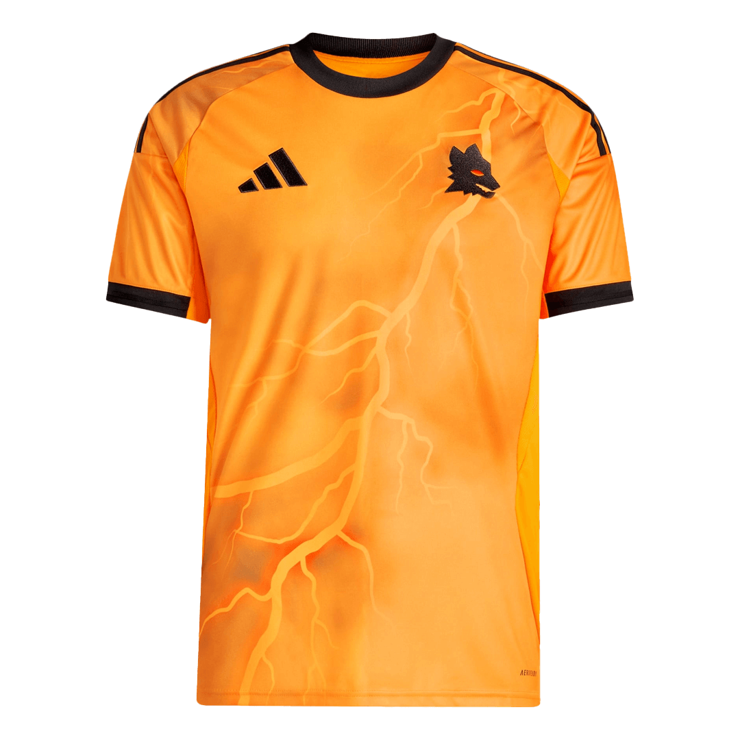 Roma Mens Away Soccer Jersey 2025/26 Orange