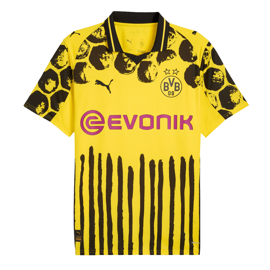 Borussia Dortmund Mens Home Soccer Jersey World Cup KidSuper 2025/26 Yellow