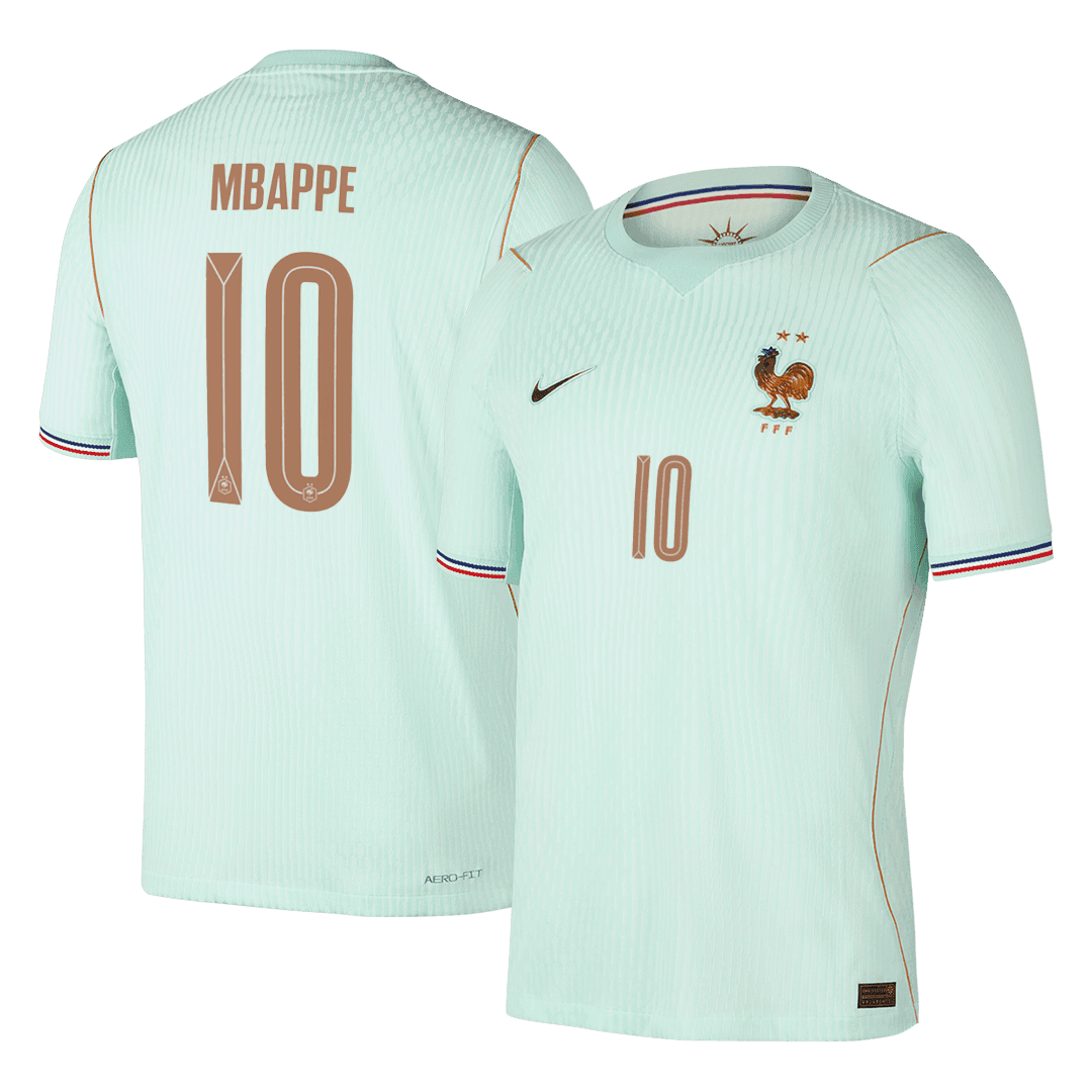 MBAPPE #10 France Mens Away Soccer Jersey World Cup 2026 Green - Player Version
