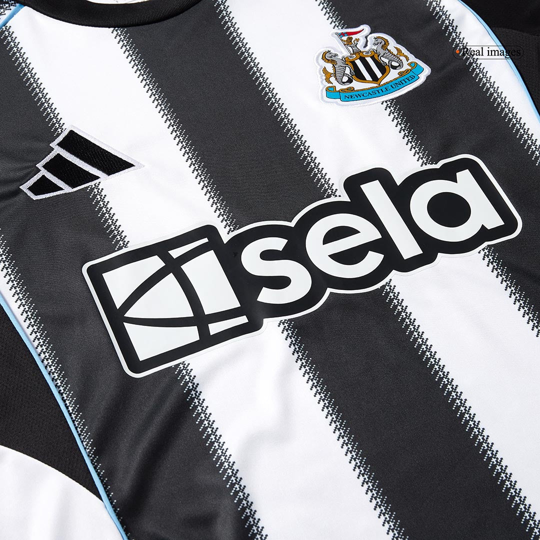 Newcastle United Mens Home Soccer Jersey 2025/26 Black&White