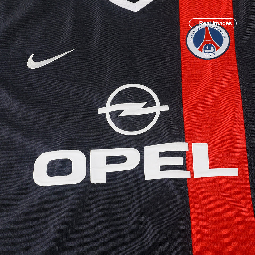 Retro PSG Mens Home Soccer Jersey 2001/02 Navy