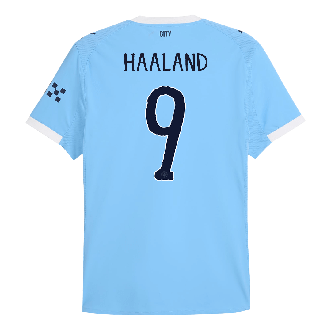 HAALAND #9 Manchester City Mens Home Soccer Jersey World Cup 2025/26 Blue - Player Version