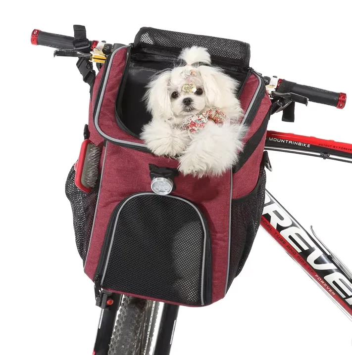 Multifunction Pet Carrier BackpackDogs Cats-Bicycle/Car Seat Travel Bag Removable Mat Handheld-MOXMALL