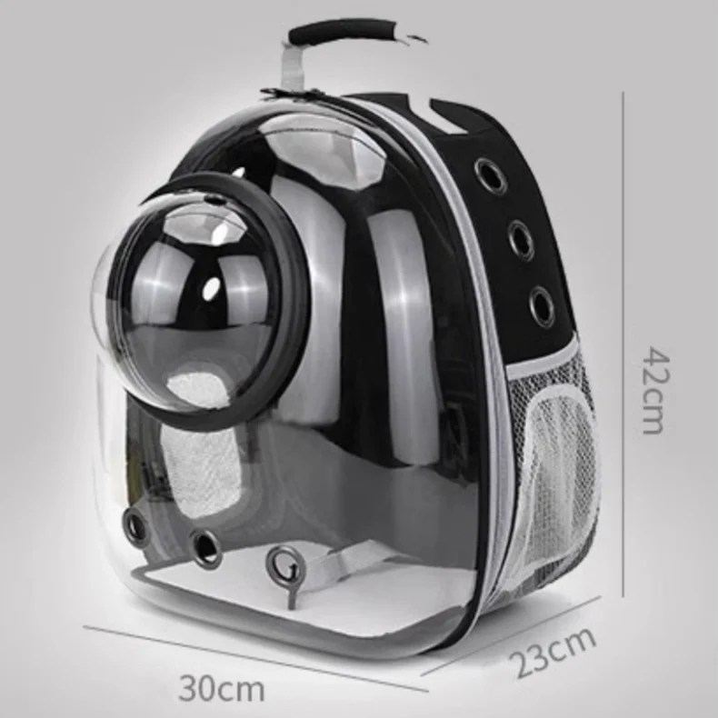 Transparent Sky Window Cat Bag Portable Space Capsule Pet Carrier Breathable Large Capacity Cat Outdoor Backpack-MOXMALL