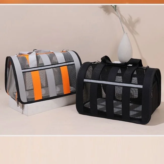Large Capacity Foldable Pet Carrier Bag Breathable Crossbody Handbag Backpack Outdoor Travel Bag for Cats Dogs Wholesale-MOXMALL