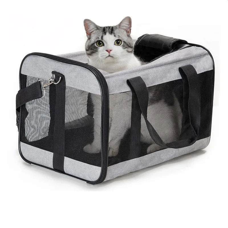 Outdoor Portable Breathable Foldable Carrier Cat Bag Large Capacity Cat Bags-MOXMALL