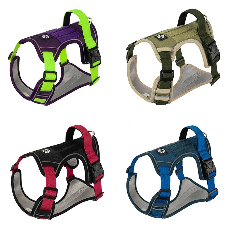 XL Oxford breathable heat dissipation anti-pull vest-style chest harness H-shaped design-MOXMALL