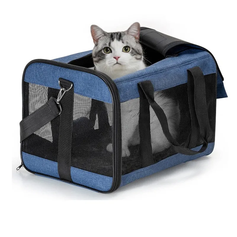 Outdoor Portable Breathable Foldable Carrier Cat Bag Large Capacity Cat Bags-MOXMALL