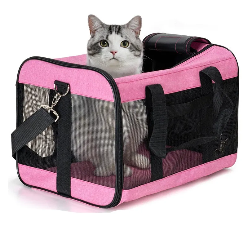 Outdoor Portable Breathable Foldable Carrier Cat Bag Large Capacity Cat Bags-MOXMALL