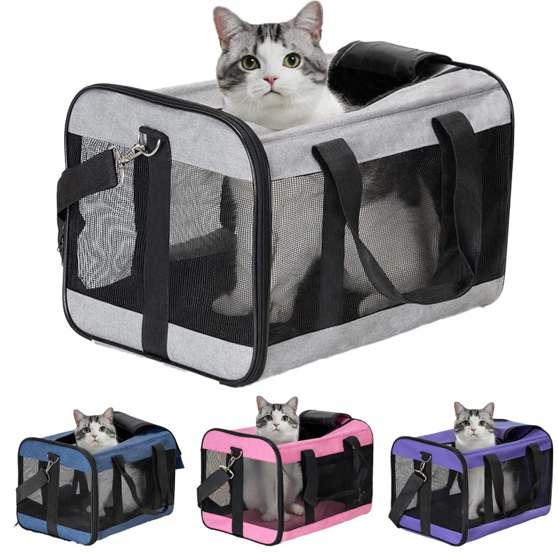 Outdoor Portable Breathable Foldable Carrier Cat Bag Large Capacity Cat Bags-MOXMALL
