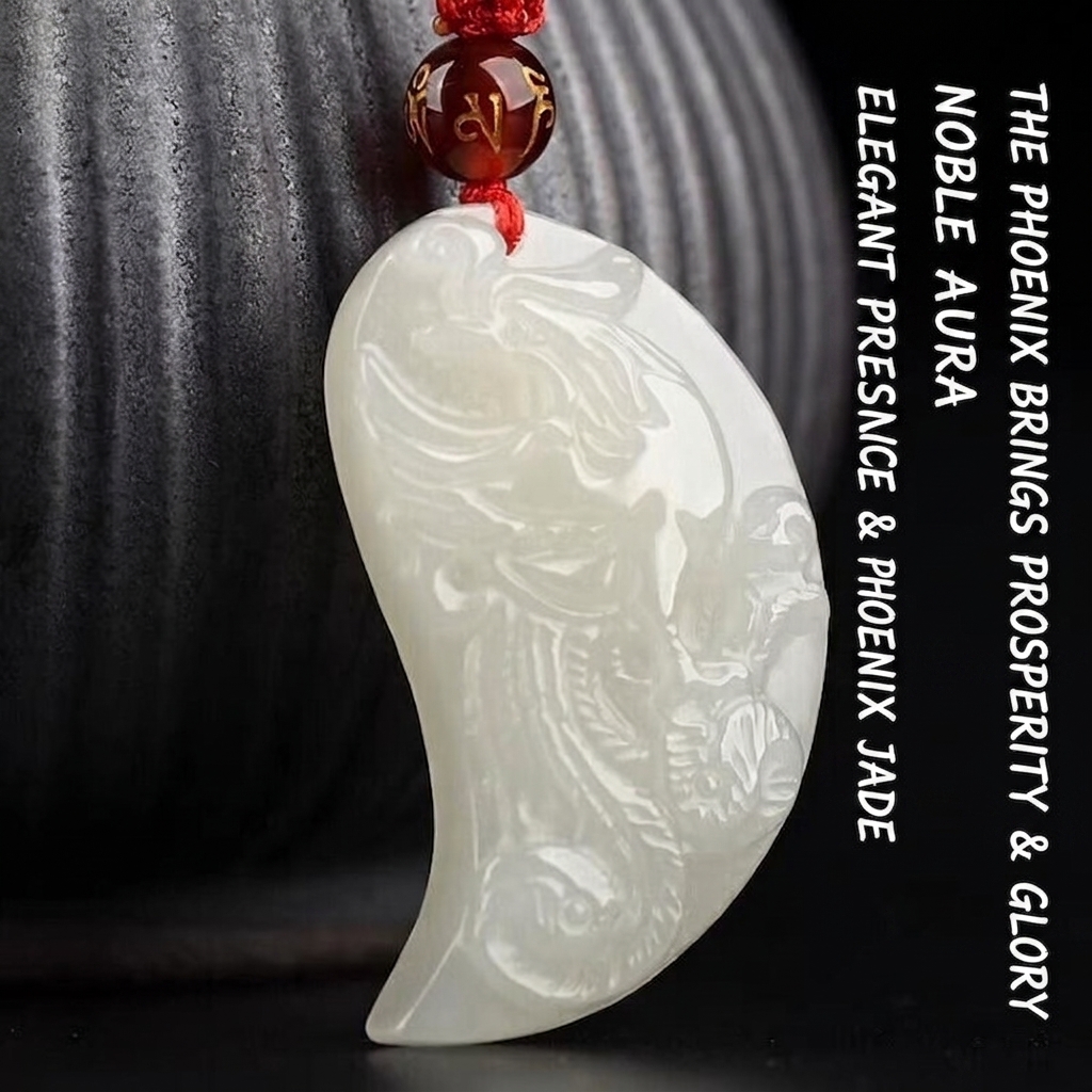 A perfect match, two hearts united: Hetian white jade dragon and phoenix couple pendants, tokens of love.