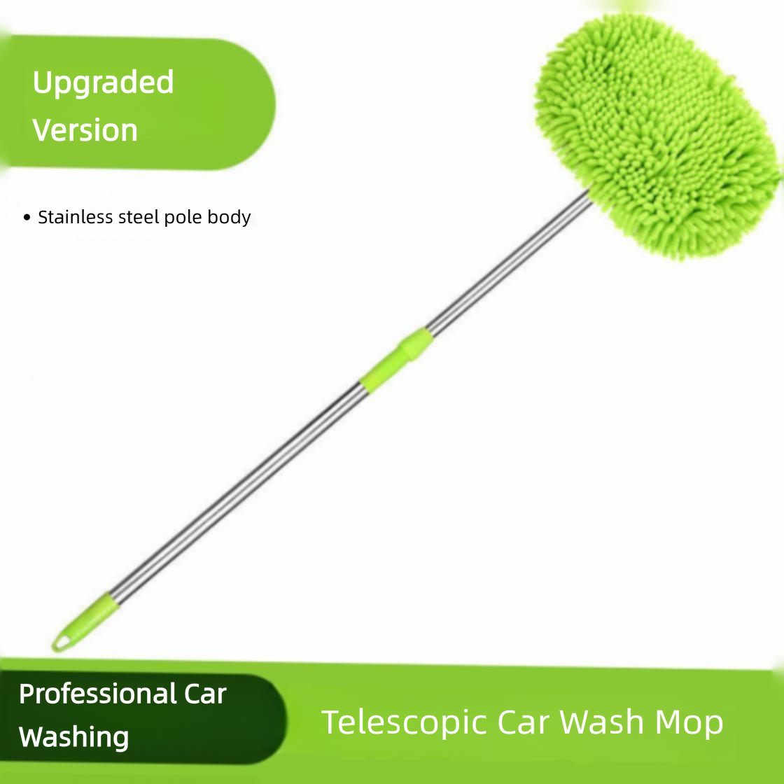 Car wash mop, car cleaning brush, telescopic chenille car wash brush, car cleaning tool, dust duster