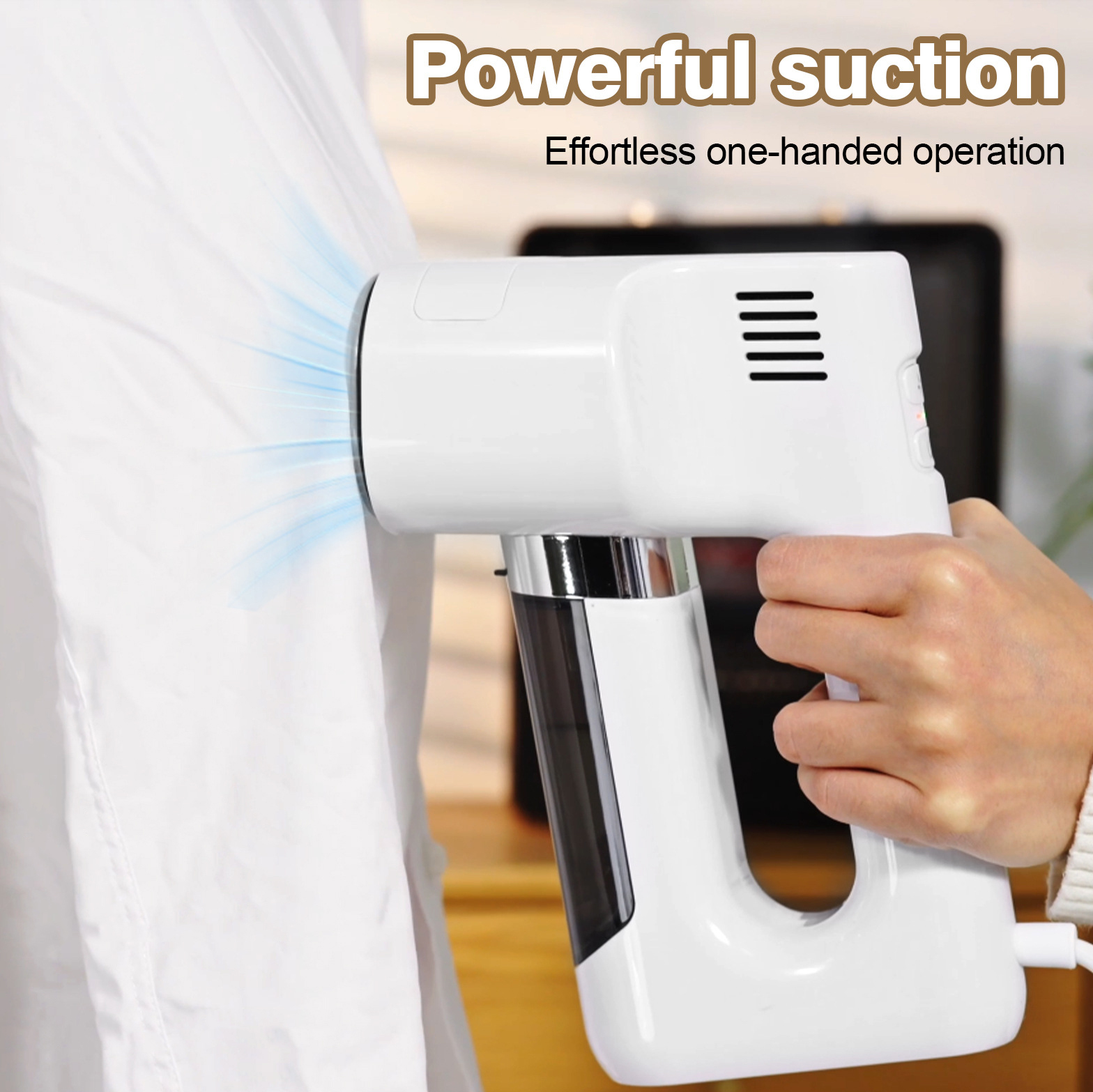 Vapren F2 – 3500Pa Auto-Grip Handheld Steamer | 2-Speed Suction, Dry & Steam Iron, Hanging Mode for All Fabrics