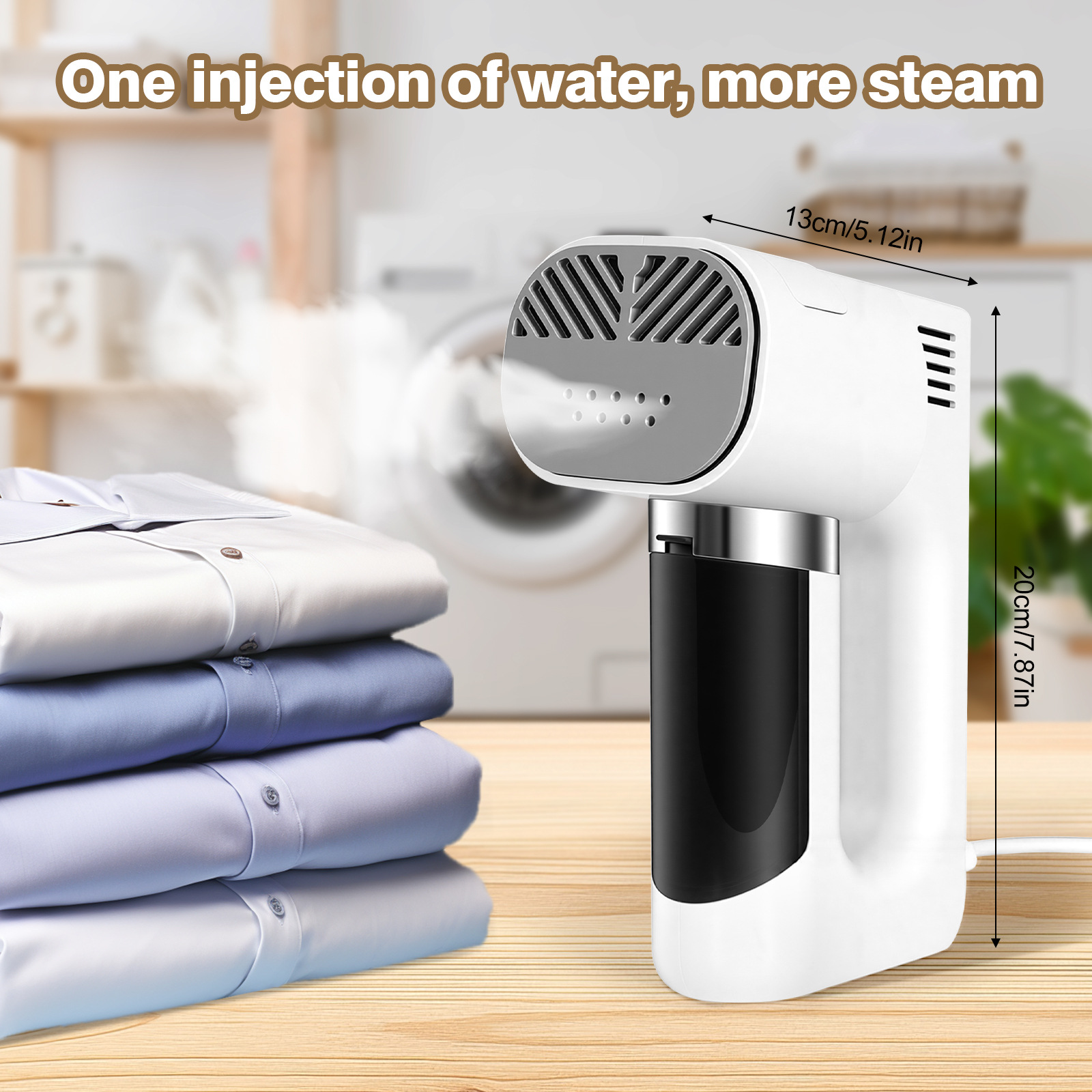 Vapren F2 – 3500Pa Auto-Grip Handheld Steamer | 2-Speed Suction, Dry & Steam Iron, Hanging Mode for All Fabrics
