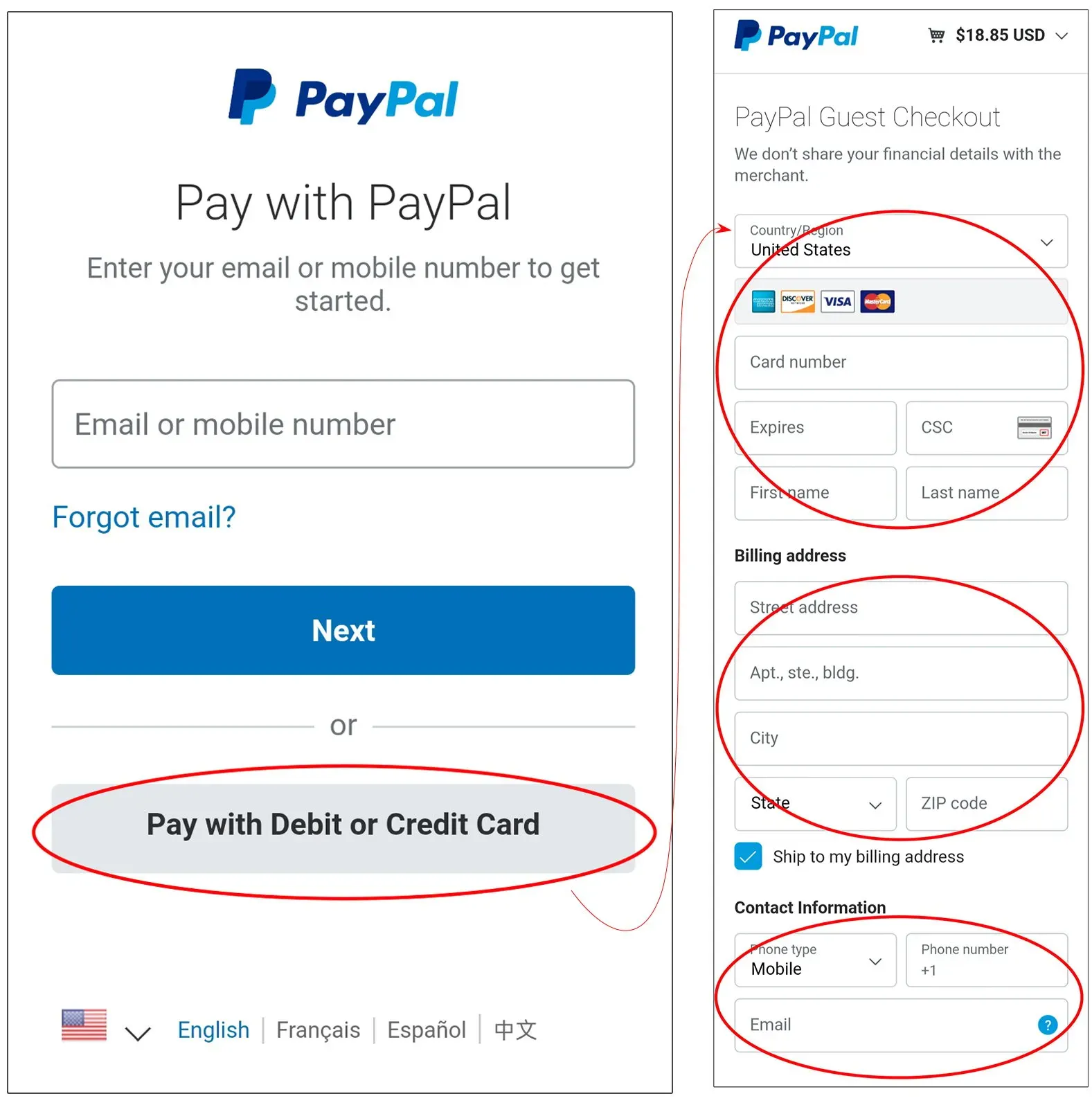 Secure payment methods