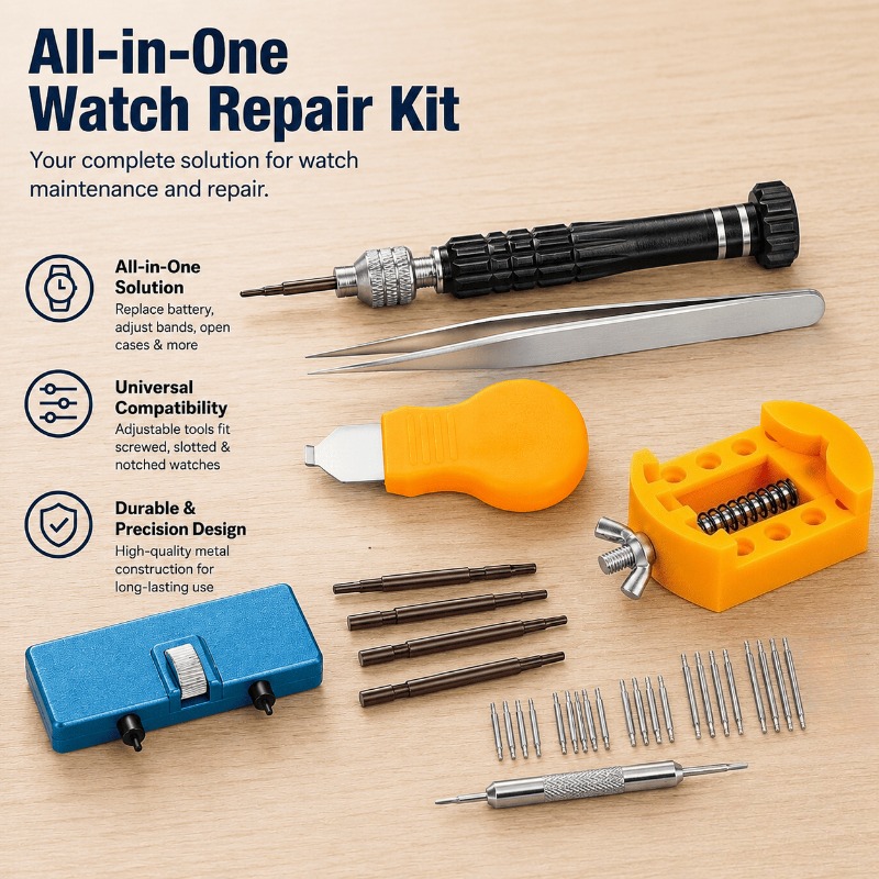 Full watch repair tool kit hero image