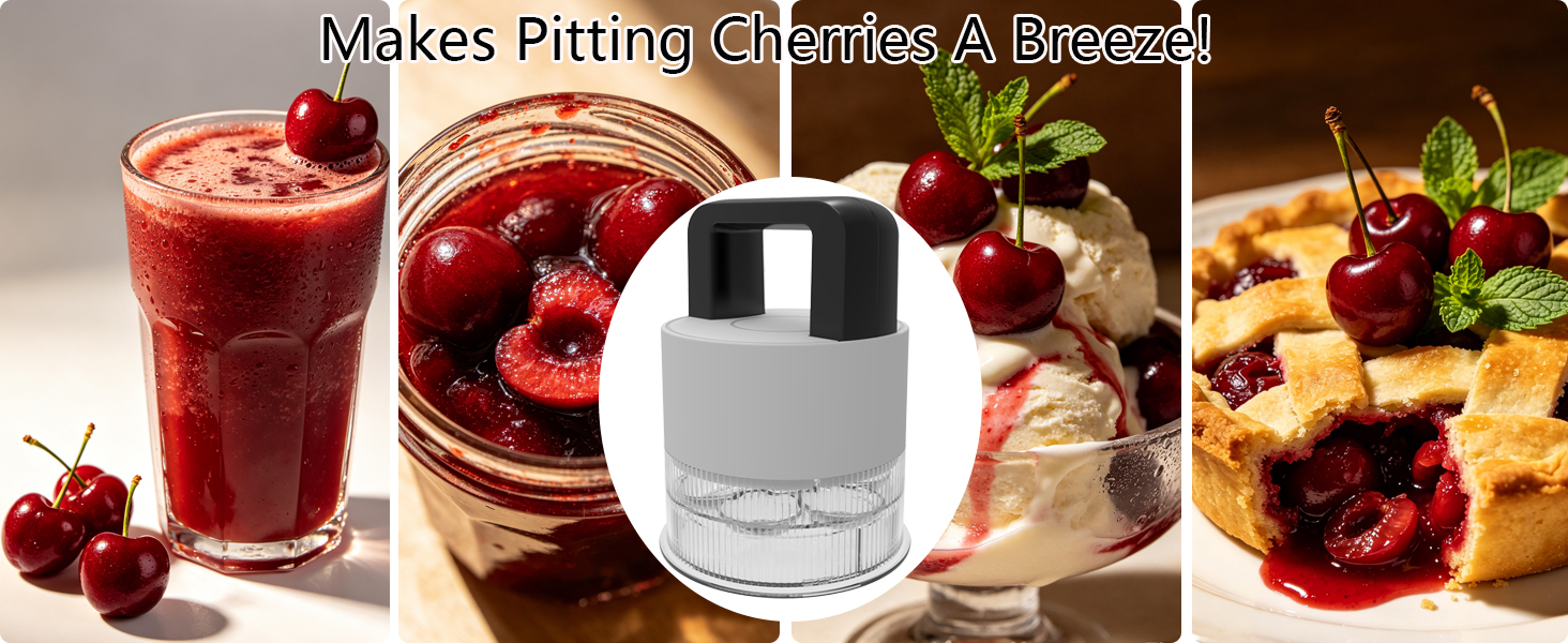 Versatile multi-fruit pitter lifestyle banner