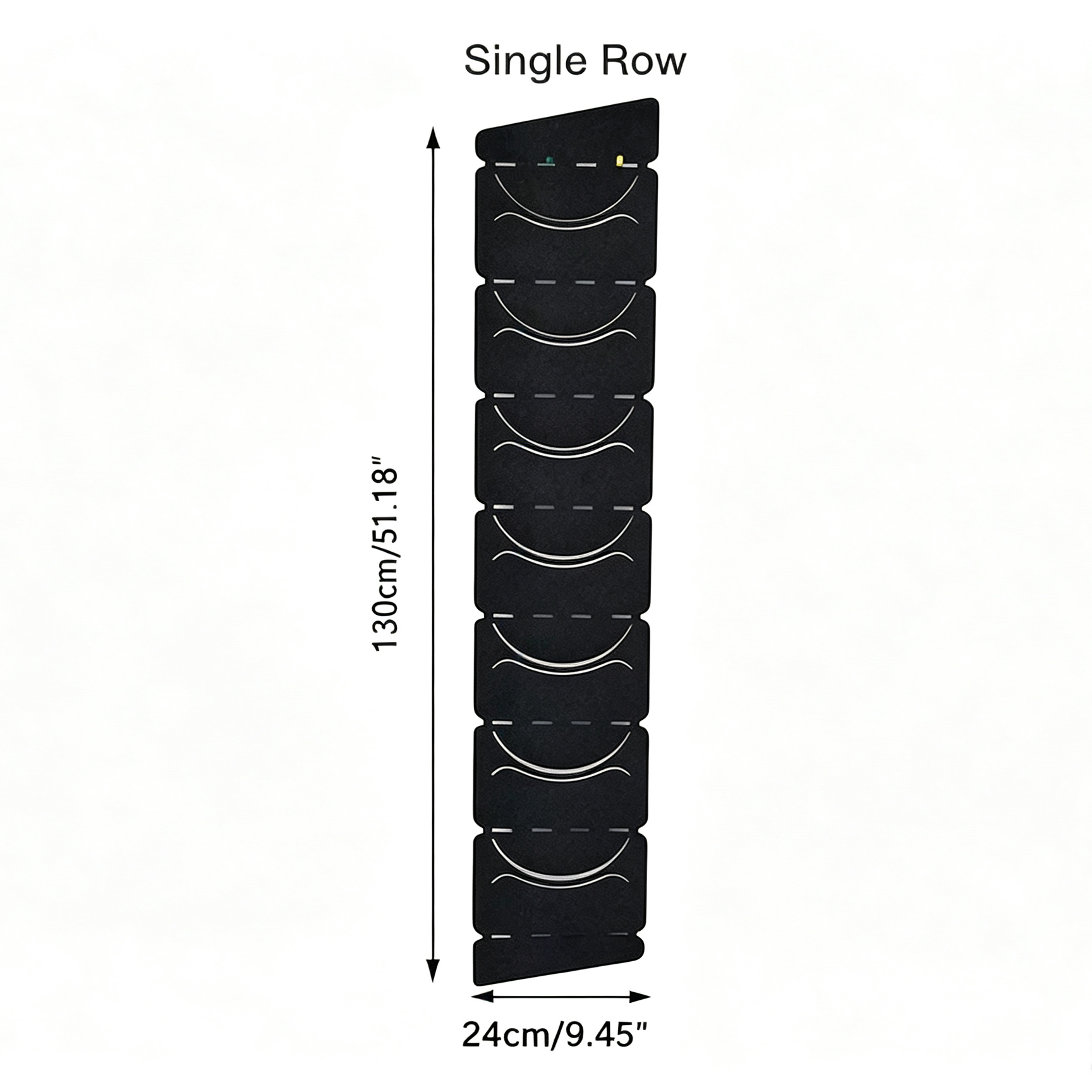 Black Single Row