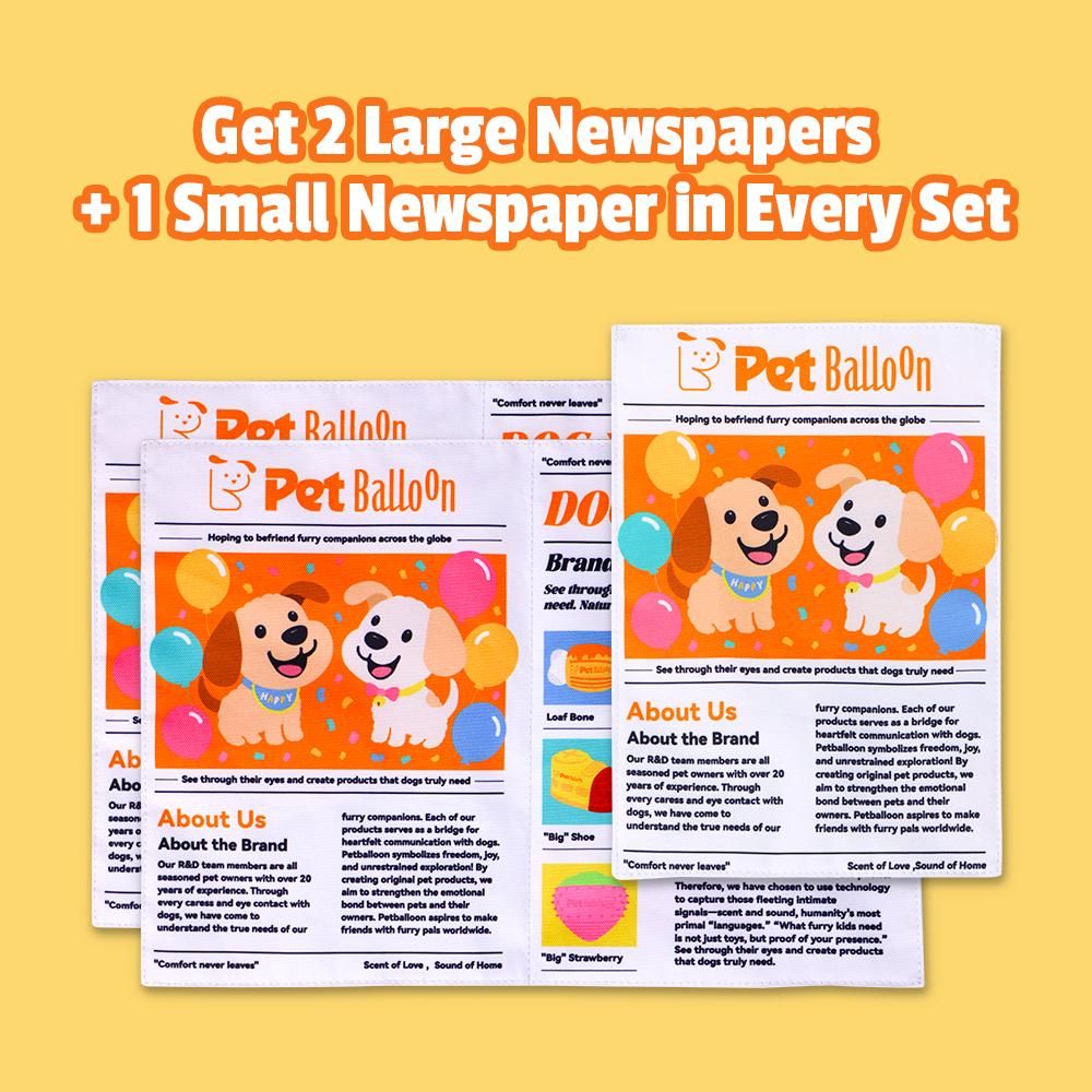 Durable Newspaper Pet Balloon Dog Toy 1