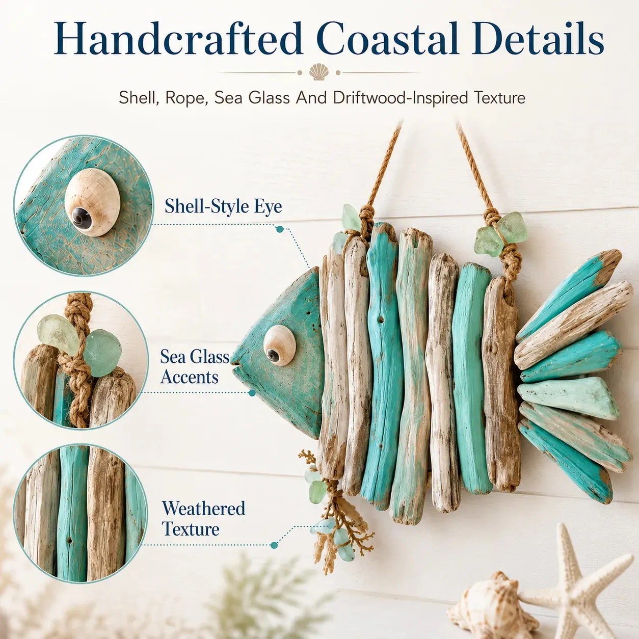 Handmade driftwood texture
