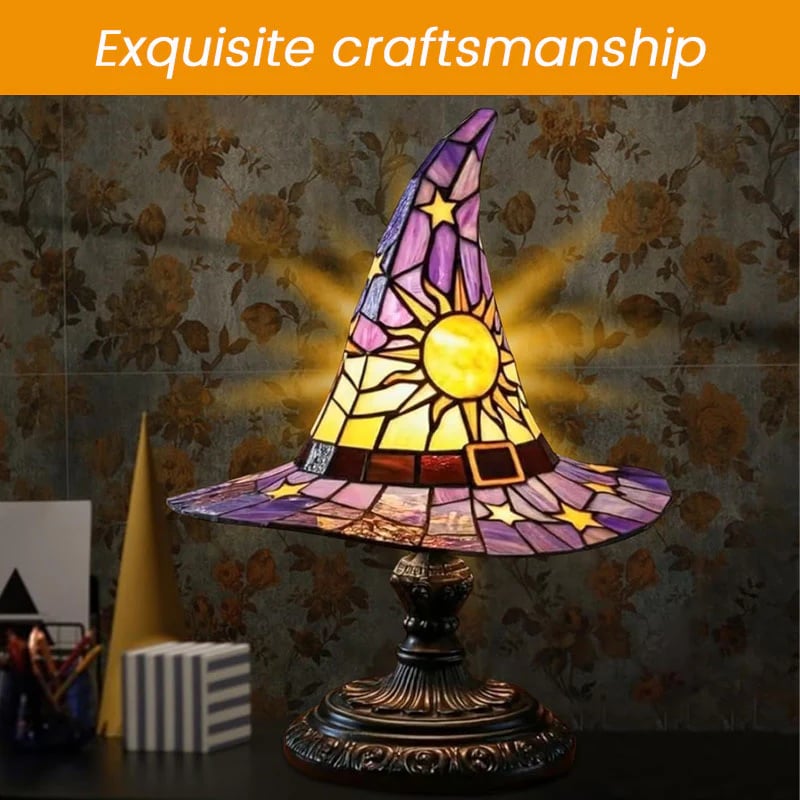 Witch hat lamp as daytime decorative ornament