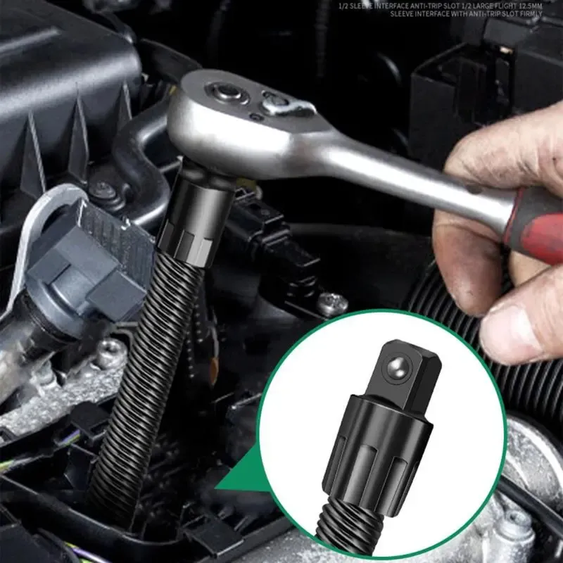 Flexible Shaft for Hard-to-Reach Automotive Maintenance Area