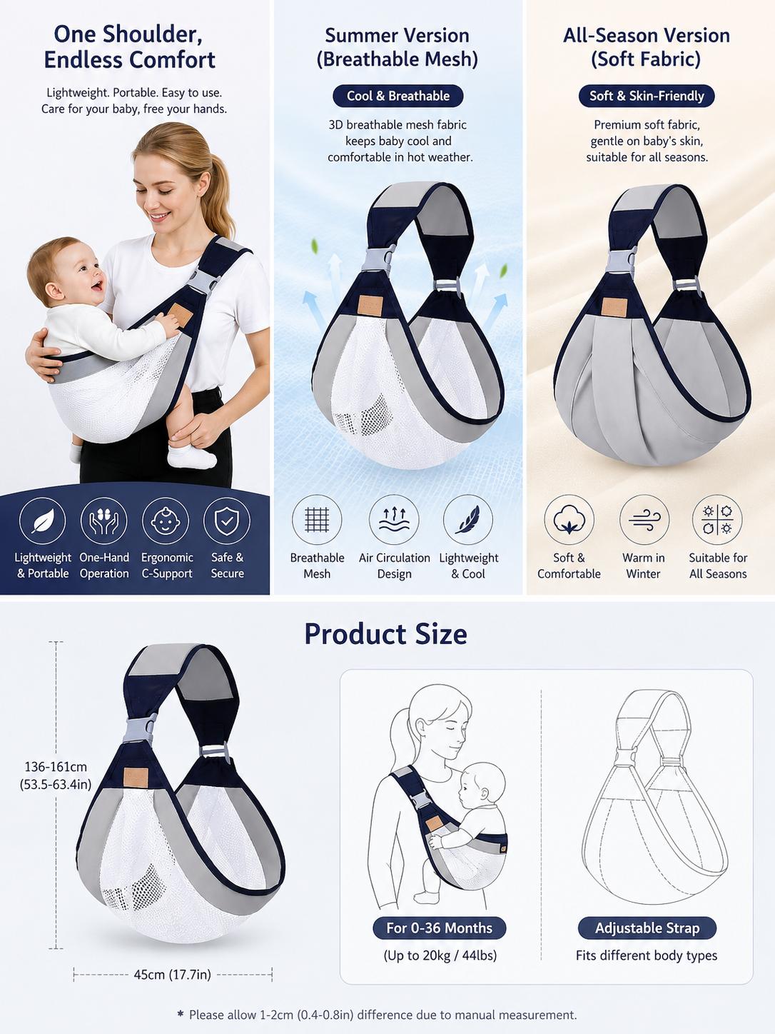 Adjustable Baby Hip Seat Carrier Details