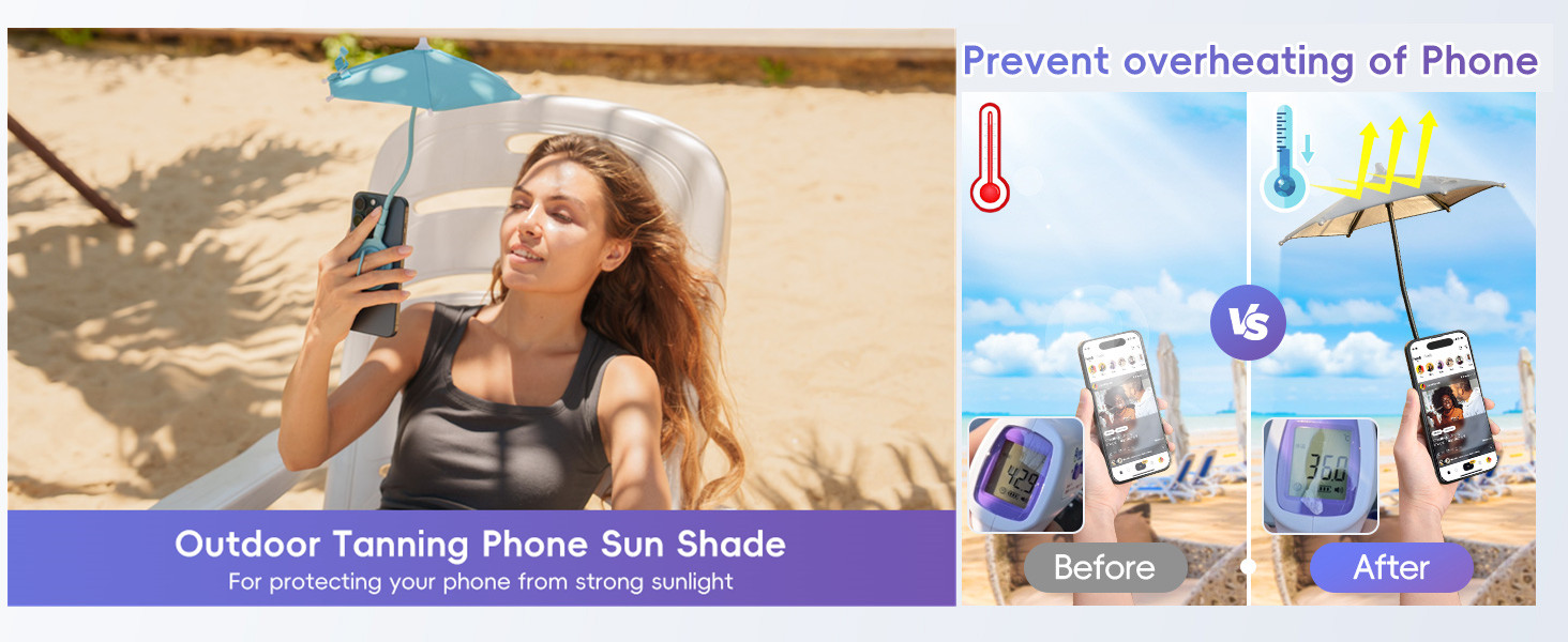 Sun Glare Blocked for Enhanced Mobile Screen Visibility Outside