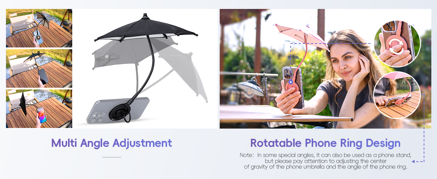 Ergonomic Integrated Finger Ring Grip and Landscape Media Display Kickstand