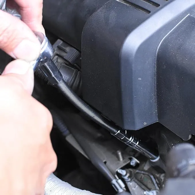 Engine Deep-Reach Fasteners Application Close-up