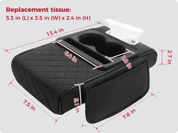 Cup Holder Storage Compartments Dynamic Fit