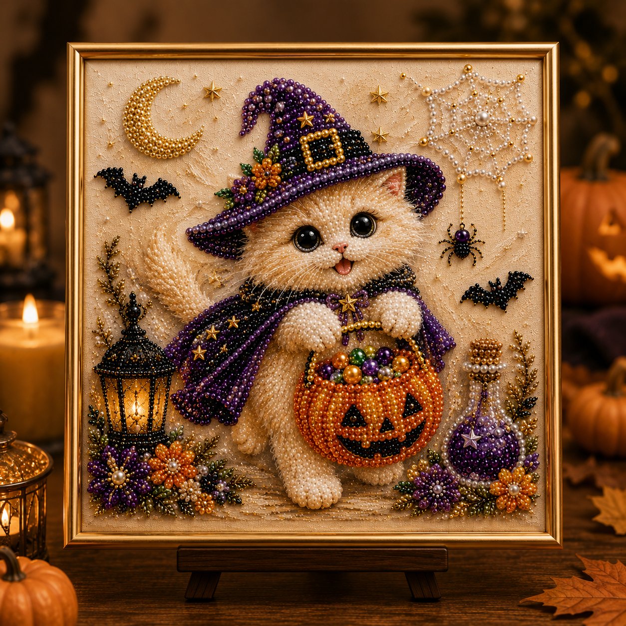 Pumpkin Lantern Kitty