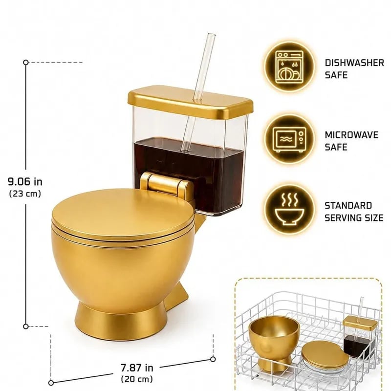 Novelty bowl with noodle food display