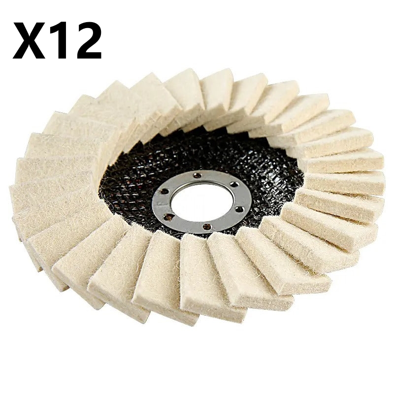 Layered Wool Flap Disc