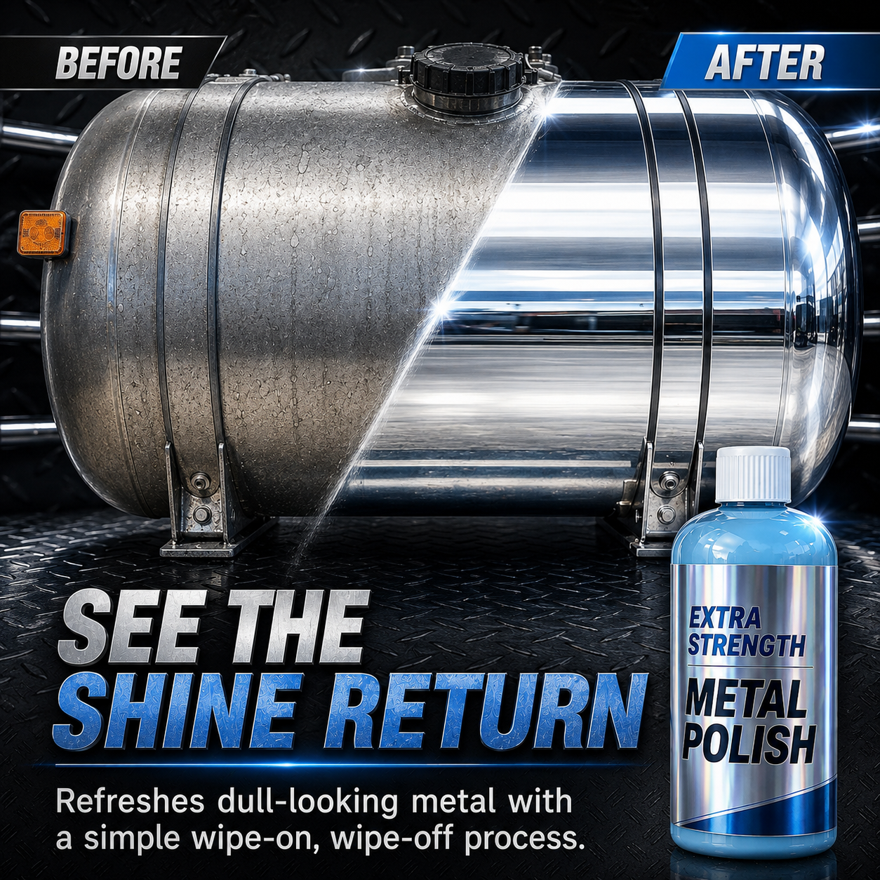 before after metal polish
