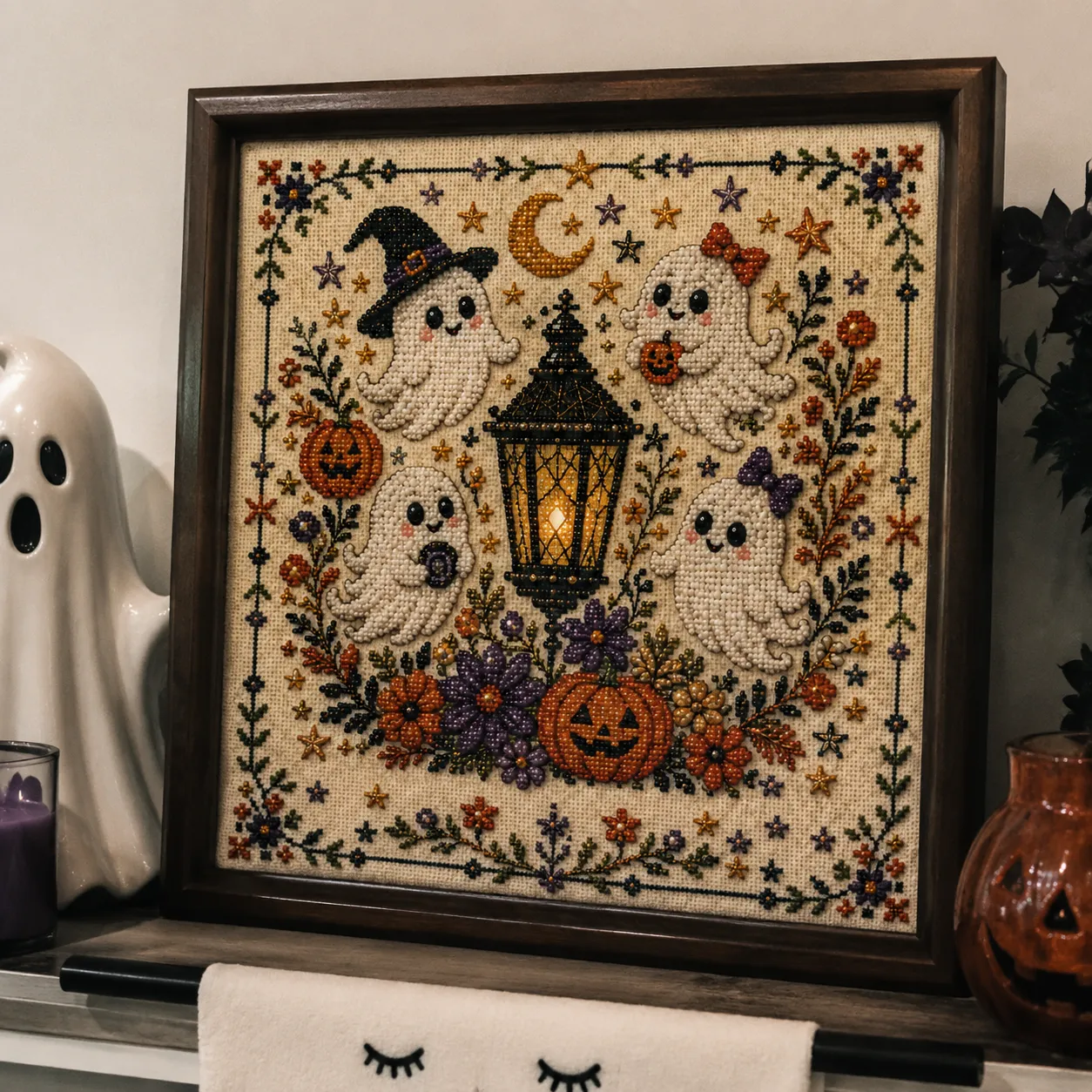 Sarah's beautifully finished ghosts design