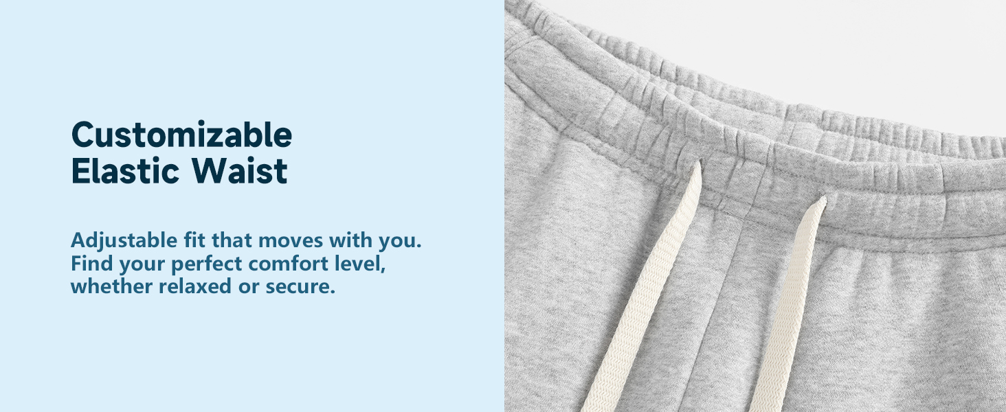 Adjustable Elastic Drawstring Waist Close-Up