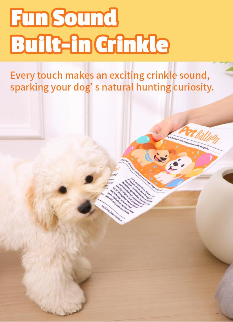 Durable Newspaper Pet Balloon Dog Toy 4