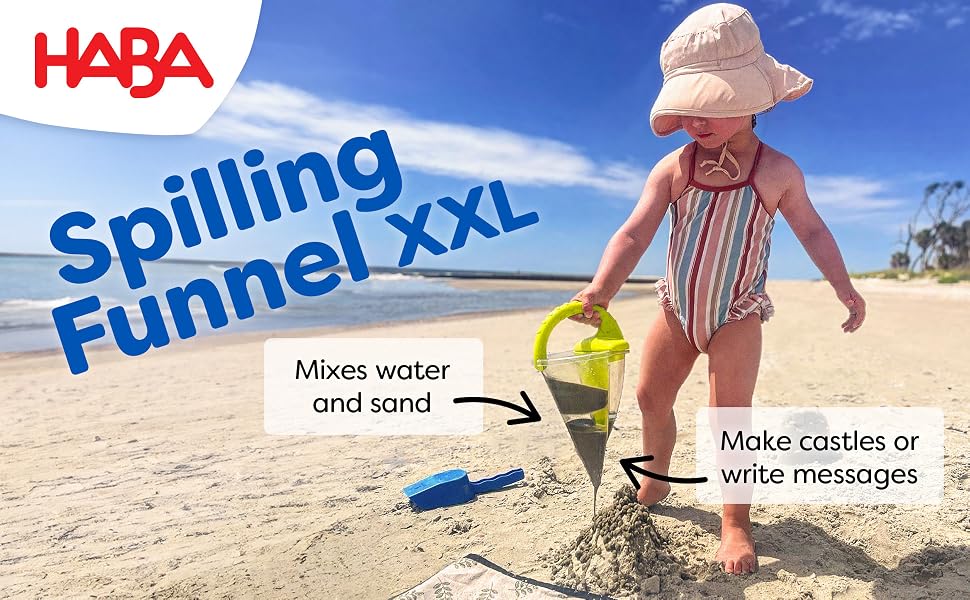 HABA sand spilling funnel main product banner