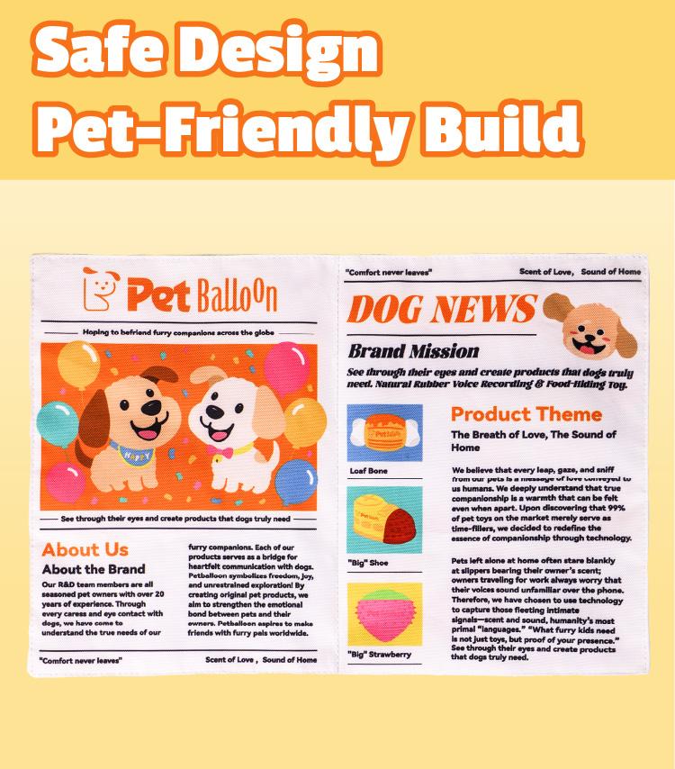 Durable Newspaper Pet Balloon Dog Toy 5