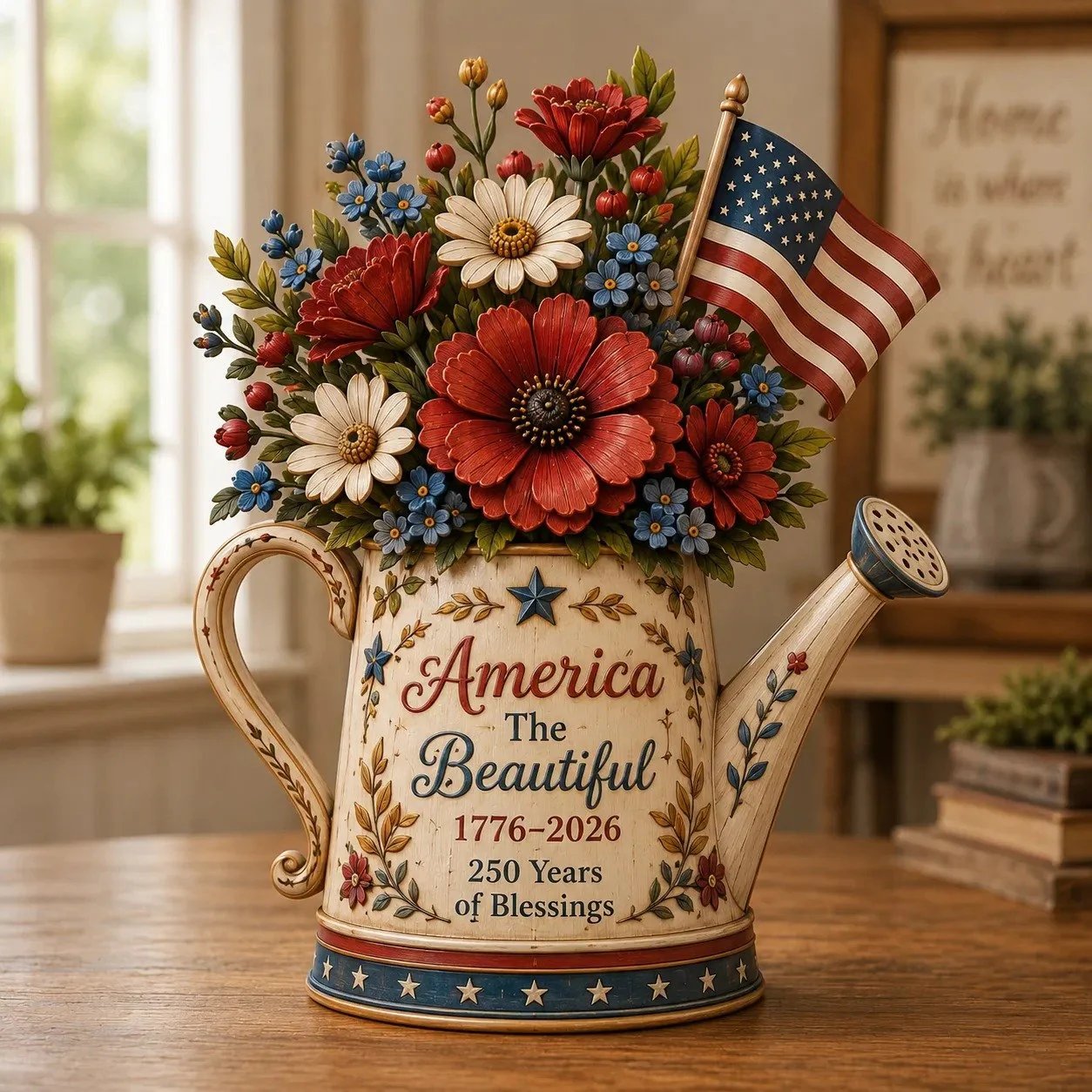 USA 250th Sprinkler Vase