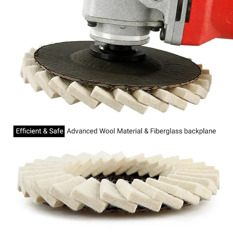 Layered Wool Flap Disc