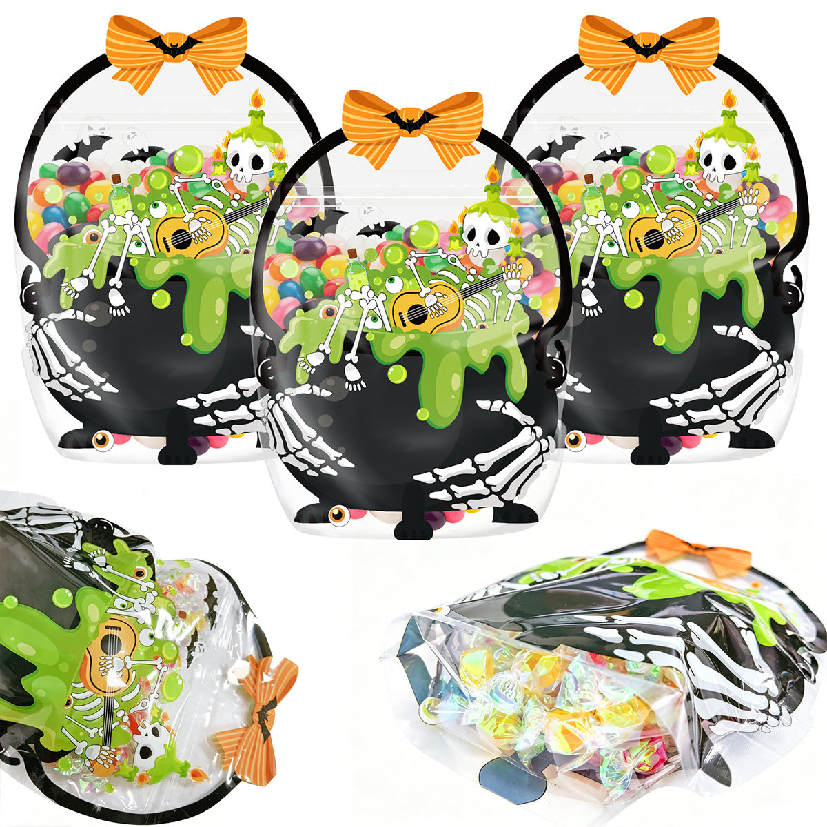 Style E Spooky Skeleton Cauldron