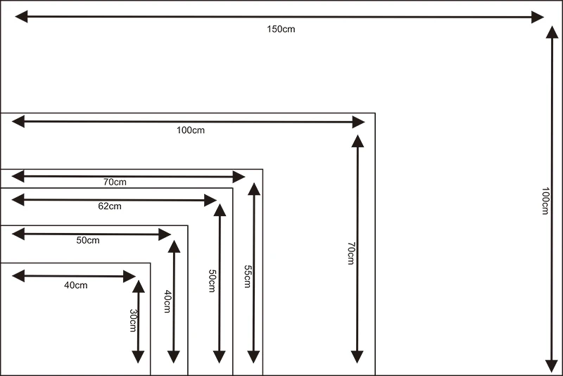 Pet Cooling Mat Size Chart