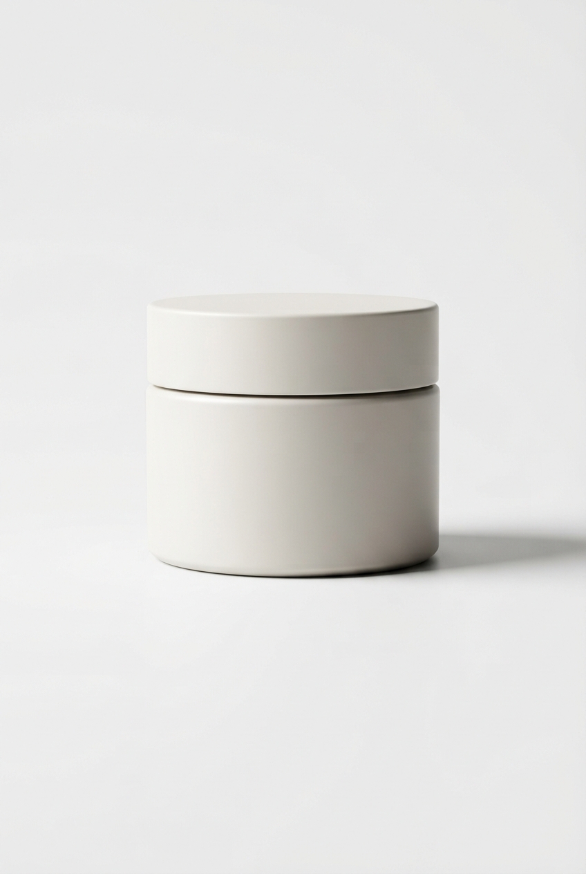 HydraSoft moisturizing cream jar in minimalist beauty setup