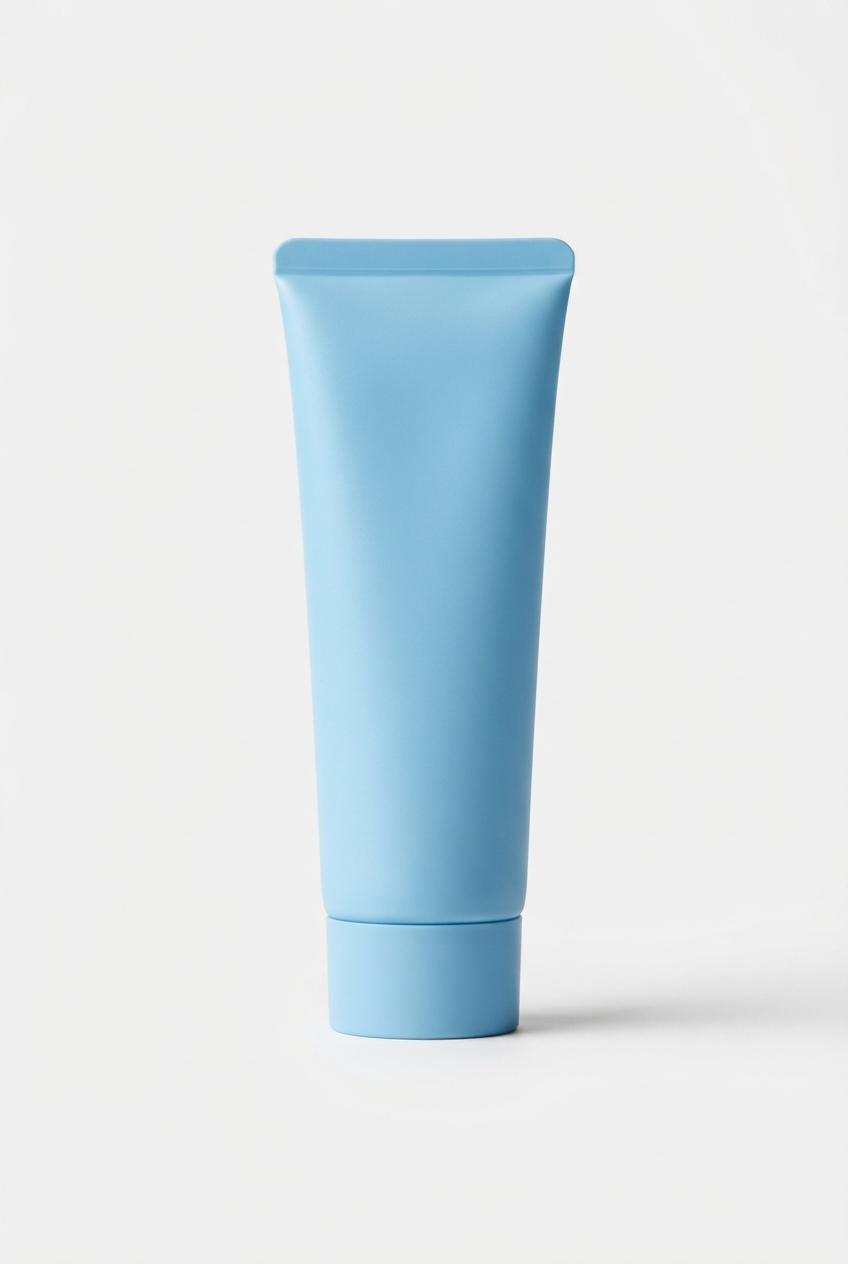 UltraFine mineral sunscreen tube with soft clinical lighting
