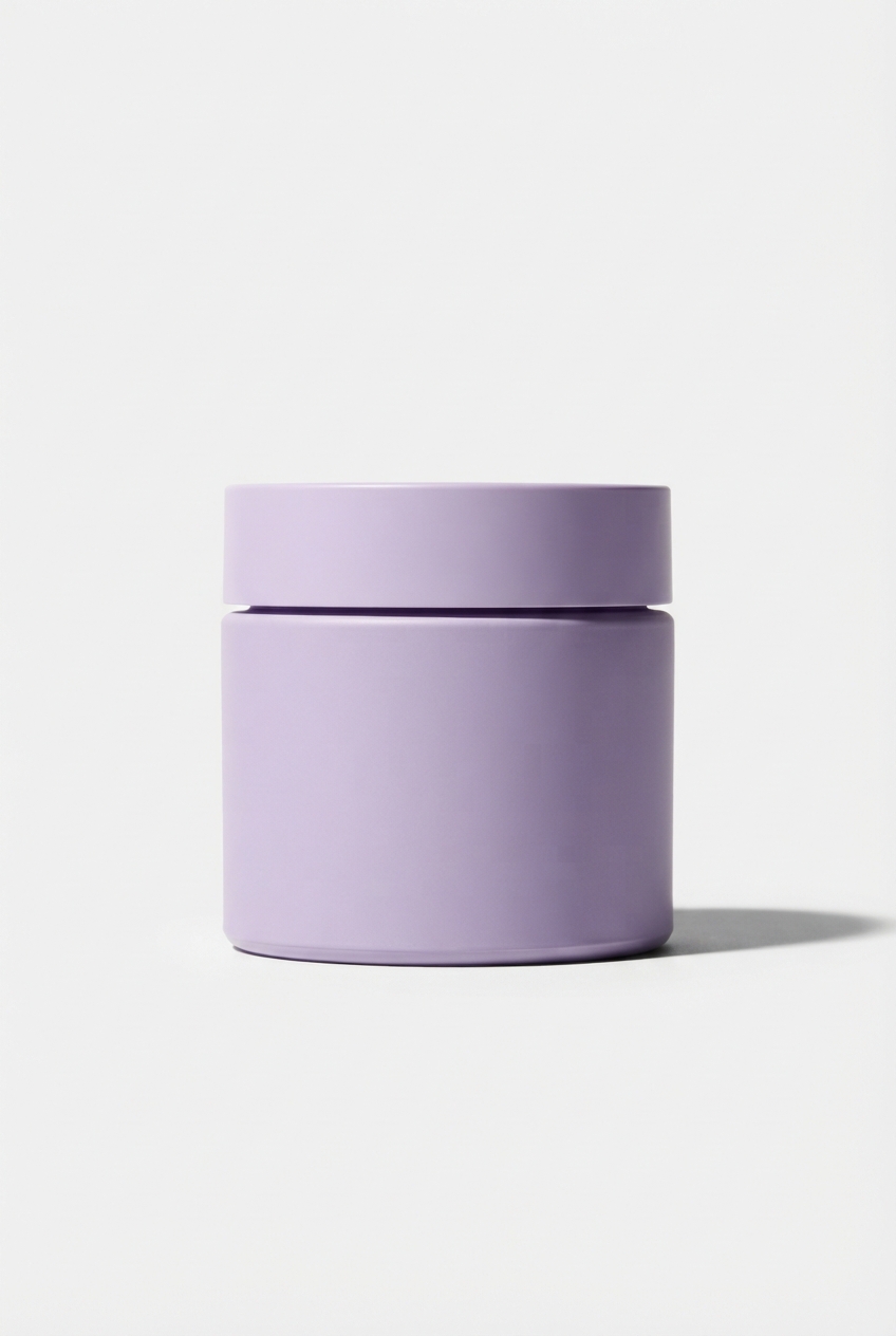 NightRenew sleep cream jar with serene minimalist aesthetic